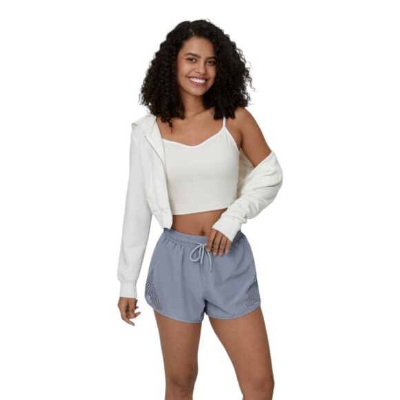 Halara Mid Rise Side Pocket Drawstring Cut Out 2-in-1 Shorts Size M NWT - Picture 4 of 12